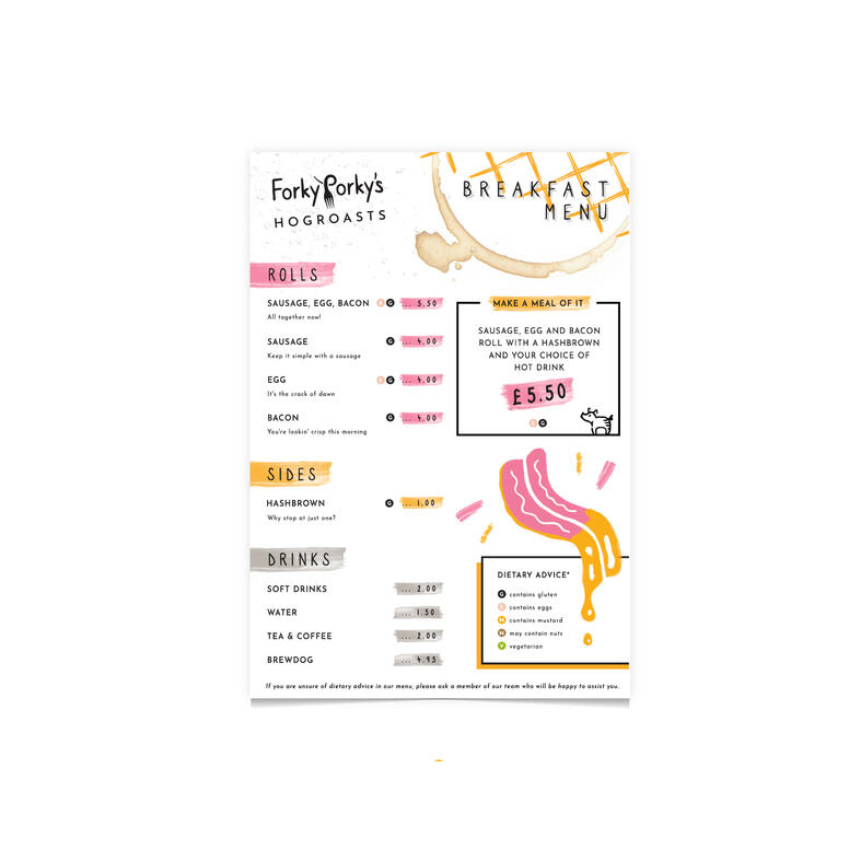 Forky Porky's - Menu - 2021